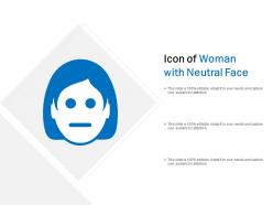 Icon Of Woman With Neutral Face