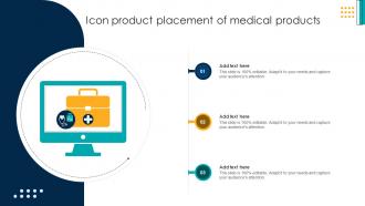 Icon Product Placement Of Medical Products Icon Product Placement Of Medical Products