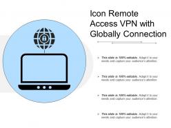 Icon remote access vpn with globally connection