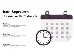 Icon represent timer with calendar