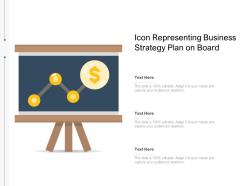 Icon Representing Business Strategy Plan On Board