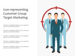 Icon Representing Customer Group Target Marketing