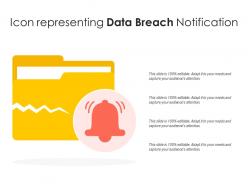 Icon representing data breach notification