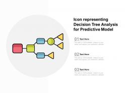 Icon representing decision tree analysis for predictive model