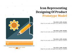 Icon representing designing of product prototype model