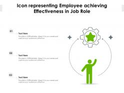 Icon representing employee achieving effectiveness in job role