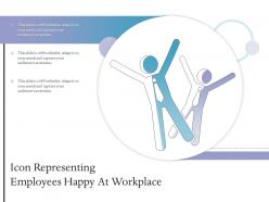 Icon Representing Employees Happy At Workplace