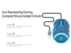 Icon representing gaming computer mouse gadget console