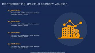 Icon Representing Growth Of Company Valuation