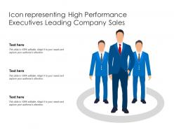 Icon representing high performance executives leading company sales