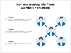 Icon representing inter team members networking