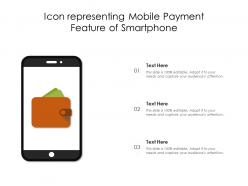 Icon Representing Mobile Payment Feature Of Smartphone