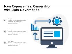 Icon representing ownership with data governance