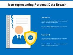 Icon representing personal data breach