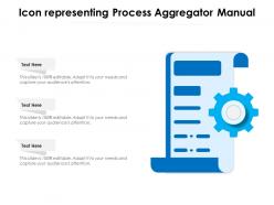 Icon representing process aggregator manual