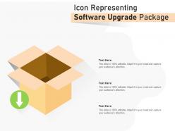 Icon representing software upgrade package