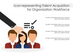 Icon Representing Talent Acquisition For Organization Workforce