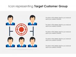 Icon representing target customer group