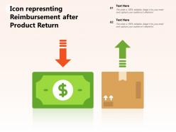 Icon represnting reimbursement after product return