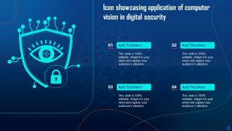 Icon Showcasing Application Of Computer Vision In Digital Security