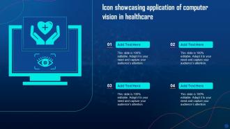 Icon Showcasing Application Of Computer Vision In Healthcare