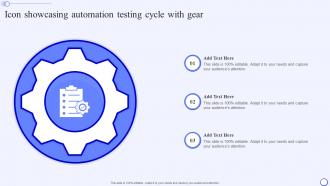 Icon Showcasing Automation Testing Cycle With Gear