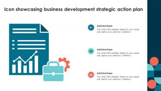 Icon Showcasing Business Development Strategic Action Plan