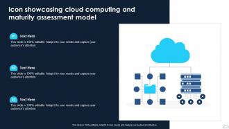 Icon Showcasing Cloud Computing And Maturity Assessment Model
