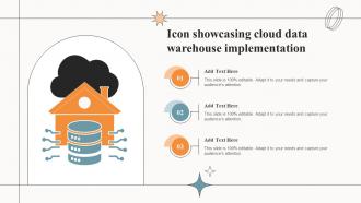 Icon Showcasing Cloud Data Warehouse Implementation