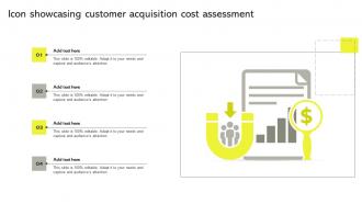 Icon Showcasing Customer Acquisition Cost Assessment