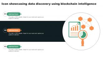 Icon Showcasing Data Discovery Using Blockchain Intelligence