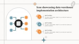Icon Showcasing Data Warehouse Implementation Architecture