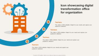 Icon Showcasing Digital Transformation Office For Organization