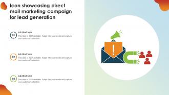 Icon Showcasing Direct Mail Marketing Campaign For Lead Generation
