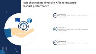 Icon Showcasing Diversity KPIs To Measure Product Performance