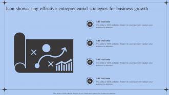 Icon Showcasing Effective Entrepreneurial Strategies For Business Growth