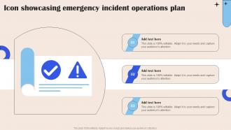 Icon Showcasing Emergency Incident Operations Plan