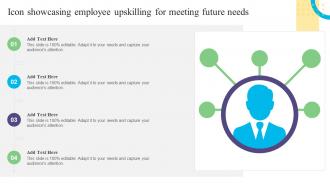 Icon Showcasing Employee Upskilling For Meeting Future Needs