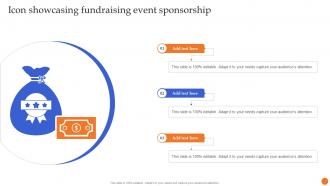 Icon Showcasing Fundraising Event Sponsorship