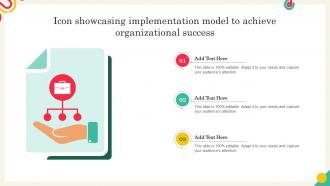 Icon Showcasing Implementation Model To Achieve Organizational Success