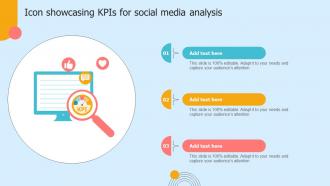 Icon Showcasing KPIs For Social Media Analysis