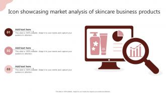 Icon Showcasing Market Analysis Of Skincare Business Products