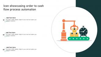 Icon Showcasing Order To Cash Flow Process Automation