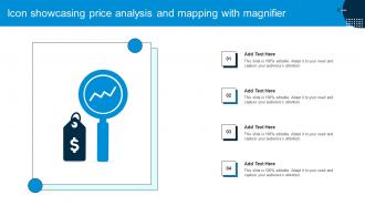 Icon Showcasing Price Analysis And Mapping With Magnifier