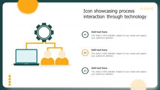 Icon Showcasing Process Interaction Through Technology
