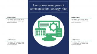 Icon Showcasing Project Communication Strategy Plan