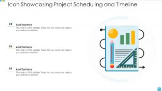 Icon showcasing project scheduling and timeline