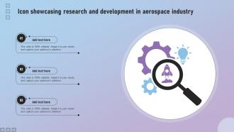 Icon Showcasing Research And Development In Aerospace Industry