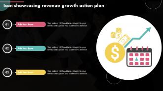 Icon Showcasing Revenue Growth Action Plan