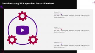 Icon Showcasing RPA Operations For Small Business